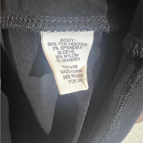 Willow Drive Blouse Womens Size M Black Lace-Sleeve Cold-Shoulder Top NWT - Picture 5 of 8